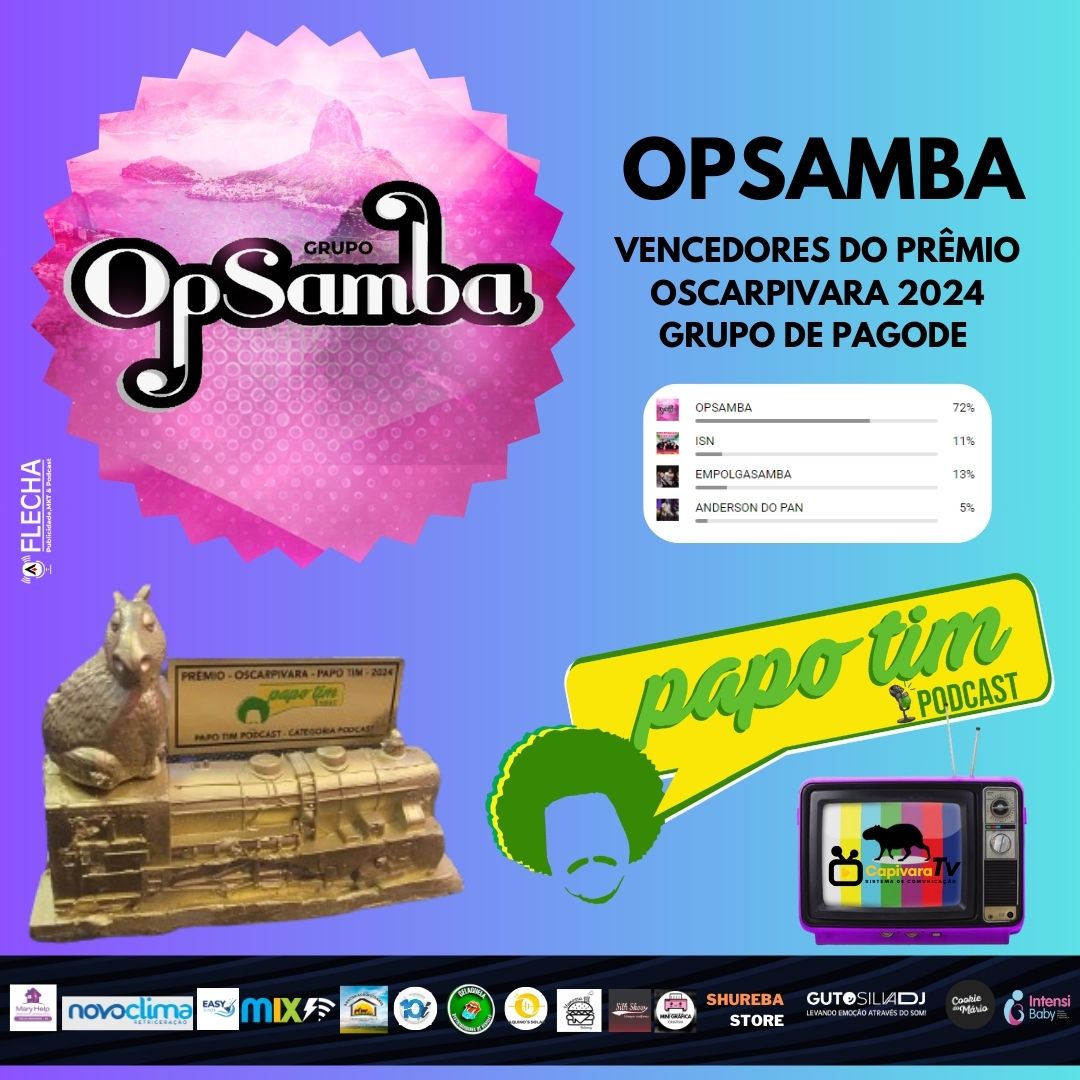 ​*Opsamba Vence o Oscar Pivara 2024 na Categoria Grupo de Pagode com 72% dos Votos*