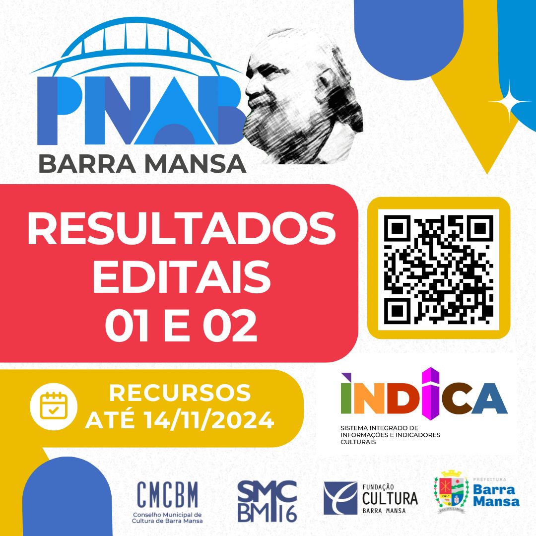 Acabamos de divulgar os resultados dos editais 1 e 2 da PNAB! 📋✅